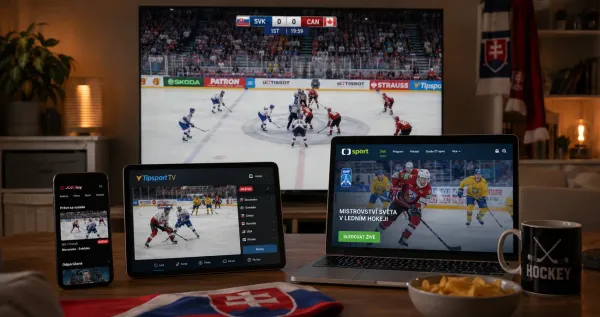 MS v hokeji online na TV, tablete, notebooku a mobile - slovenský fanúšik