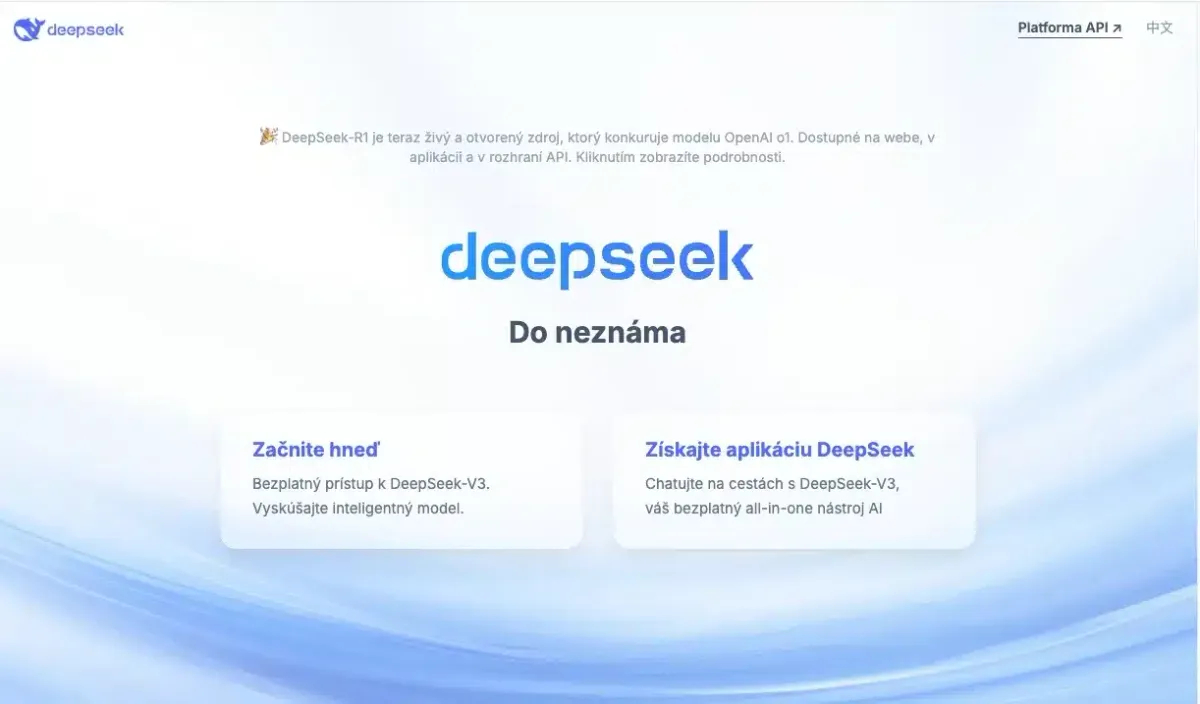 Deepseek na počítači