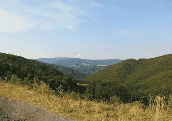 Výhľad z Malej Lehoty pri oprave defektu