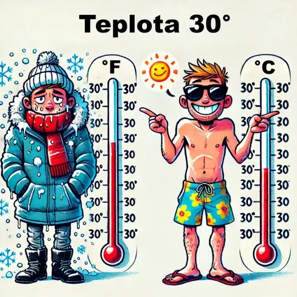 Prepočet teploty medzi stupňami Celzia a Fahrenheita - vzorec a kalkulačka