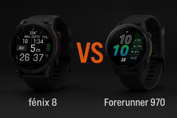 Garmin Fenix 8 vs Garmin Forerunner 970 (porovnanie hodiniek)