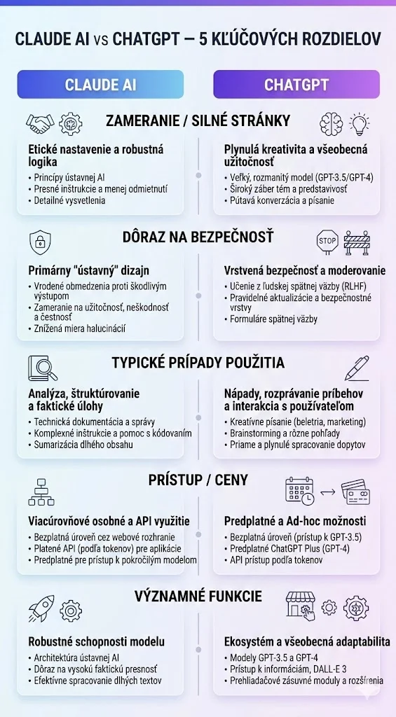 Calude vs Chatgpt porovnanie